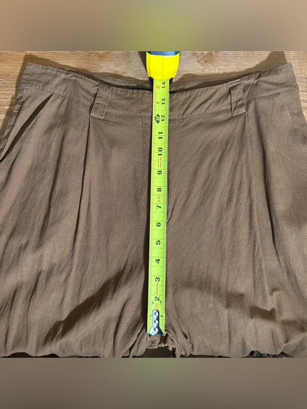 Lioness Women's La Quinta Pant, Cognac, Brown, Large, Linen Blend - Picture 7 of 9